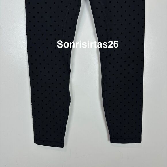 NWT Lululemon Align HR Pant 25” Legging Size 4 Flock Polka Dot - Picture 5 of 11
